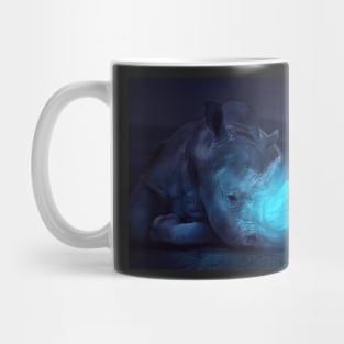 Rhino with abstract horn Mug